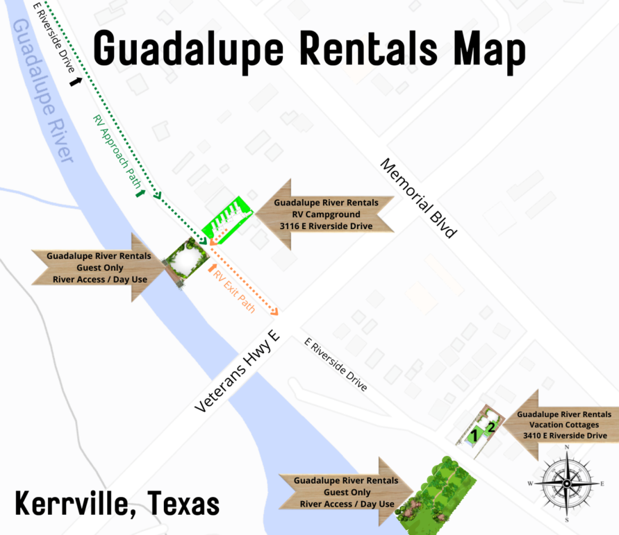 Guadalupe River Rentals – Hill Country Vacation Rentals and RV